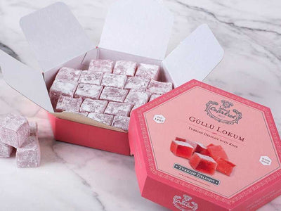 Cafer Erol Rose Delight In Hexagon Box - 14.11oz - Turkish Gift Buy