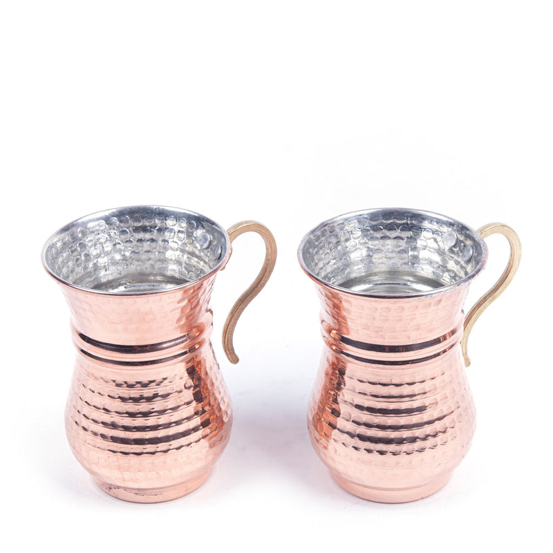 Copper Mug Set Of Two - Turkish Gift Buy