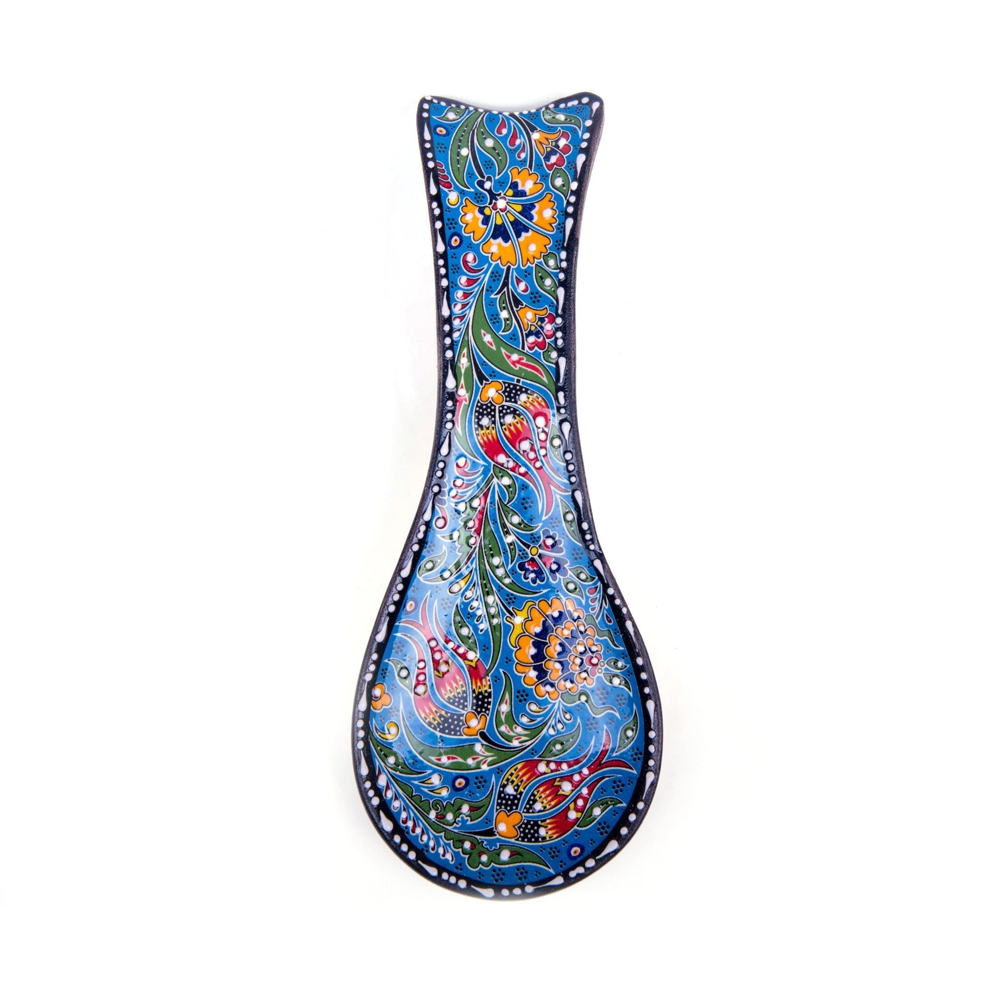 Repose-cuillère en céramique turque fait à la main de 24 couleurs