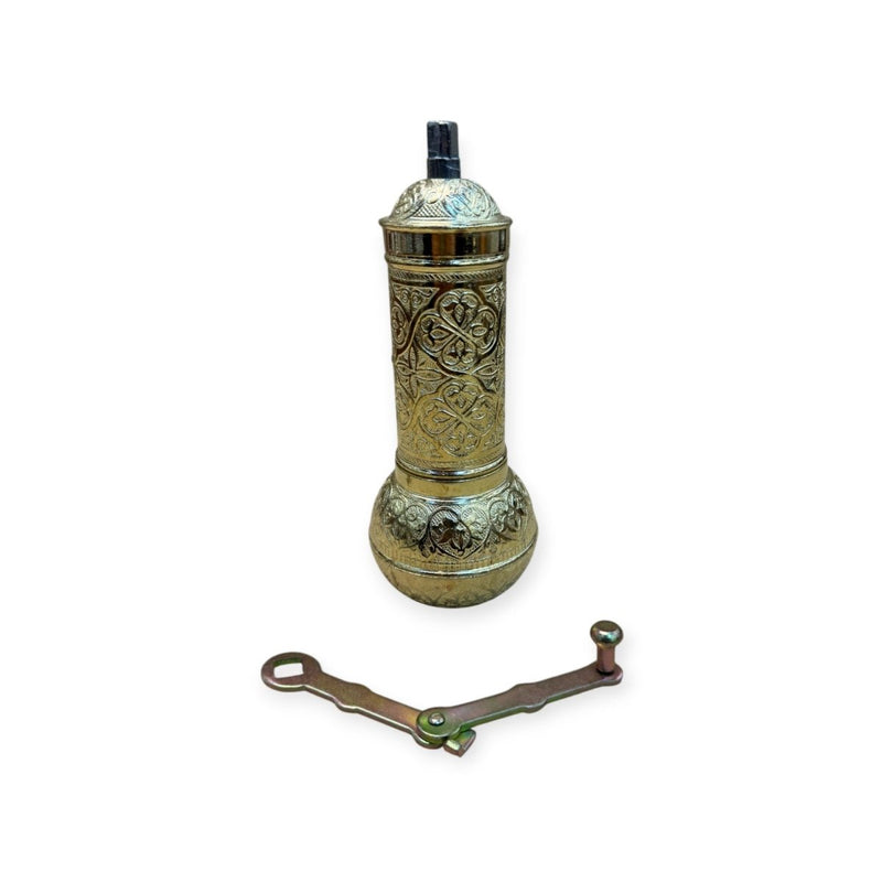 Authentic Turkish Copper Grinder, Gold - Turkish Gift Buy