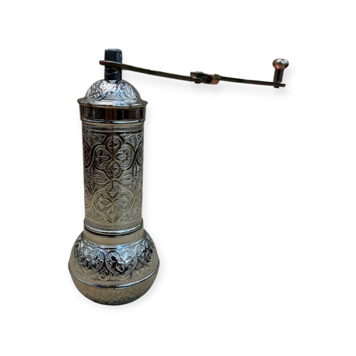 Authentic Turkish Copper Grinder, Silver