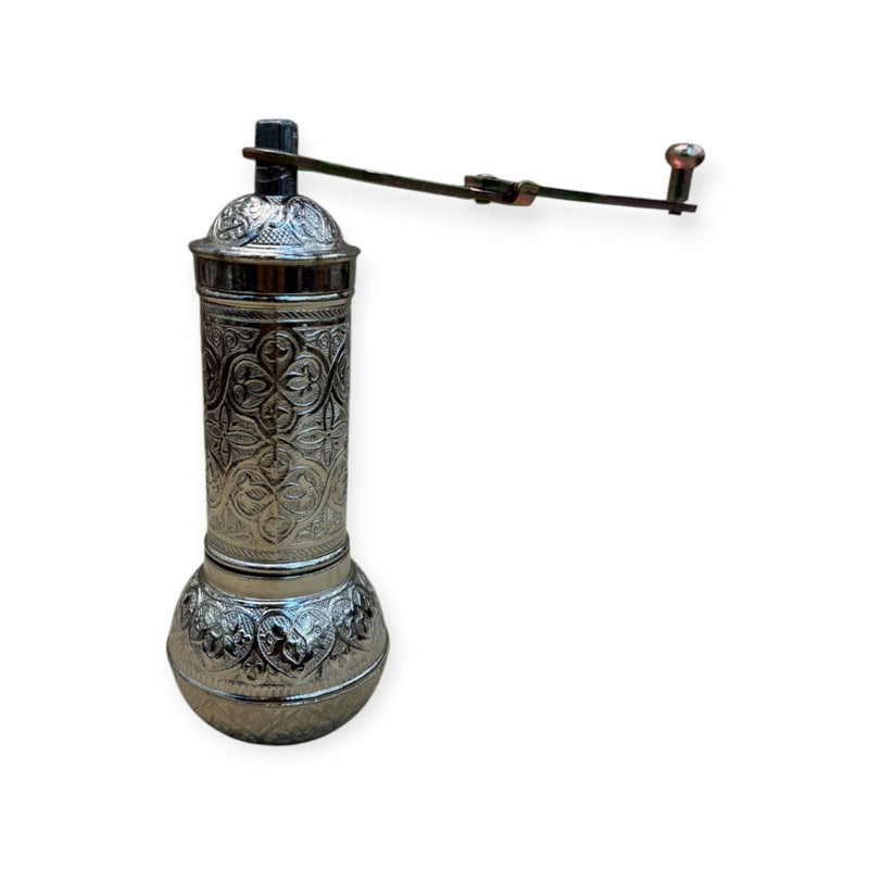 Authentic Turkish Copper Grinder, Silver - Turkish Gift Buy