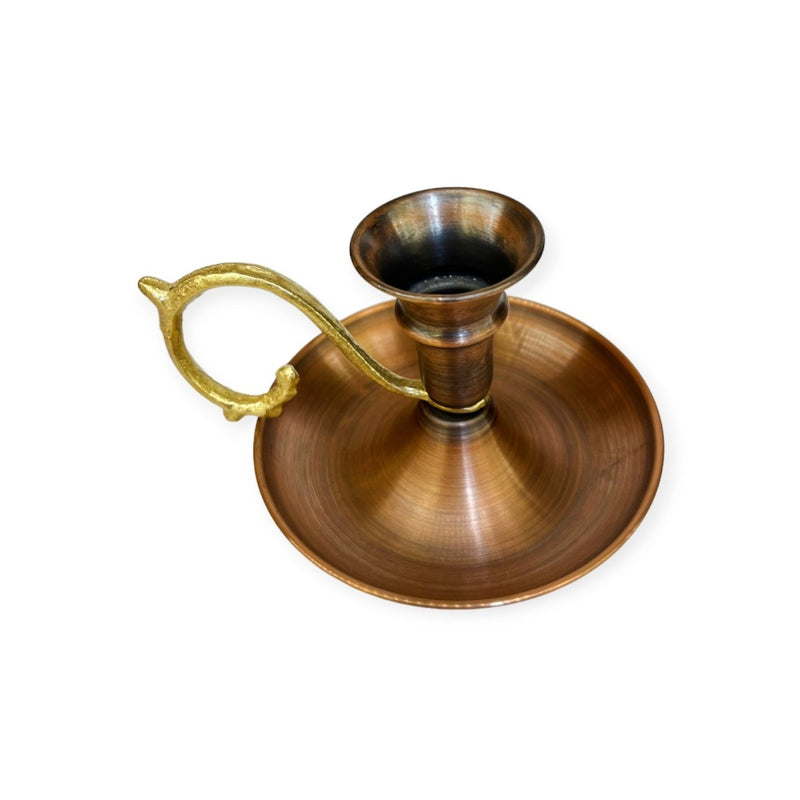 Copper Candle Holder, Copper Coloured - Turkish Gift Buy