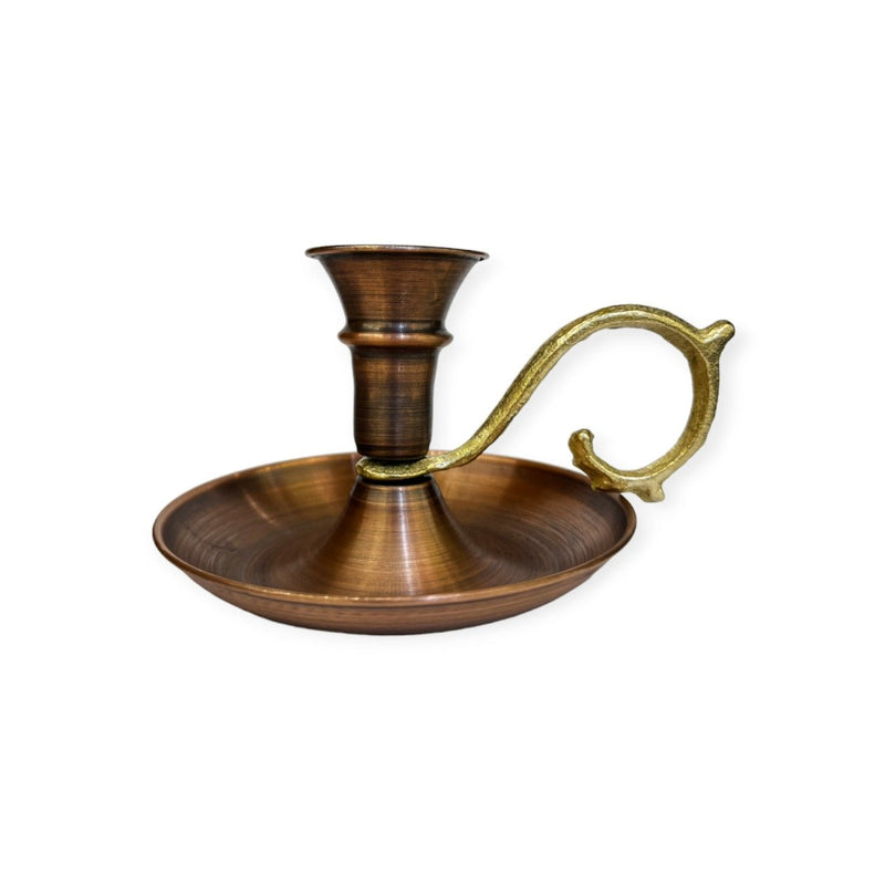 Copper Candle Holder, Copper Coloured - Turkish Gift Buy