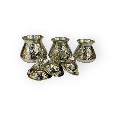 Embossed Handmade Copper Spice Set - Turkish Gift Buy