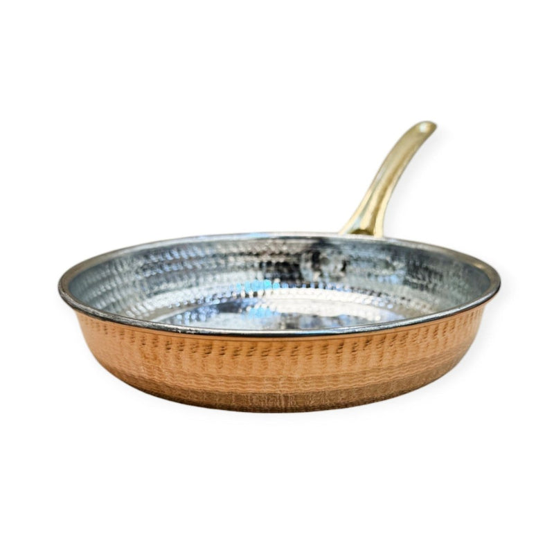 Traditional Hammered Copper Pan - 23cm - Turkish Gift Buy