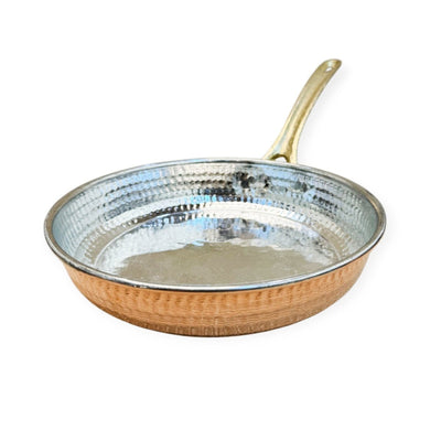 Traditional Hammered Copper Pan - 23cm - Turkish Gift Buy