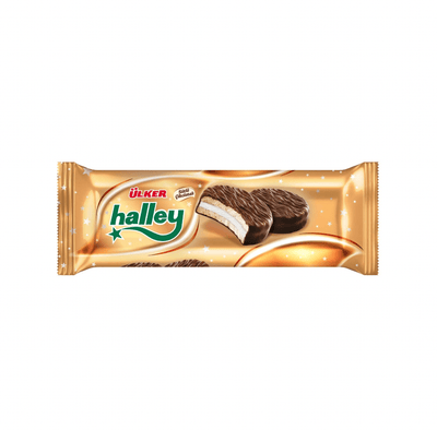 Ulker Halley Sandwich Biscuit With Marshmallow - Turkish Gift Buy