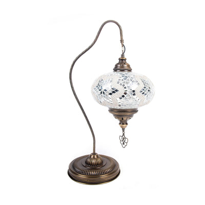Antique Mosaic Swan Neck Lamp - No.5 Size - Turkish Gift Buy