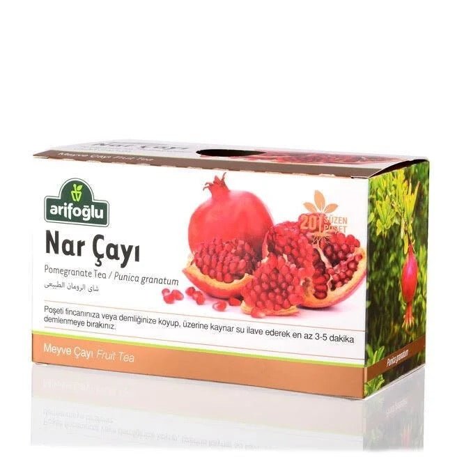 Arifoglu Pomegranate Fruit Tea - 20 Tea Bags - Turkish Gift Buy