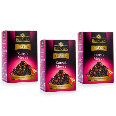 Beta Tea Mixed Fruit Tea Set Of Three - 7.94oz - Turkish Gift Buy