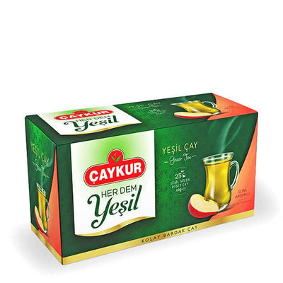 Caykur Green Tea With Apple - 25 Tea Bags - Turkish Gift Buy