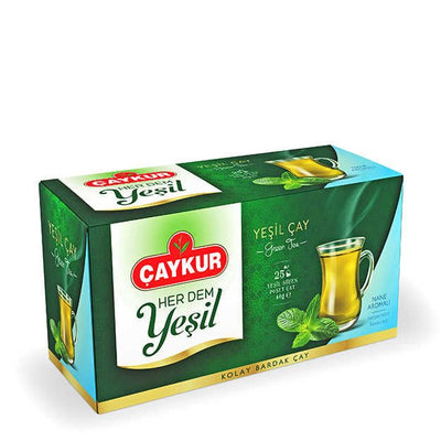 Caykur Green Tea With Mint - 25 Tea Bags - Turkish Gift Buy