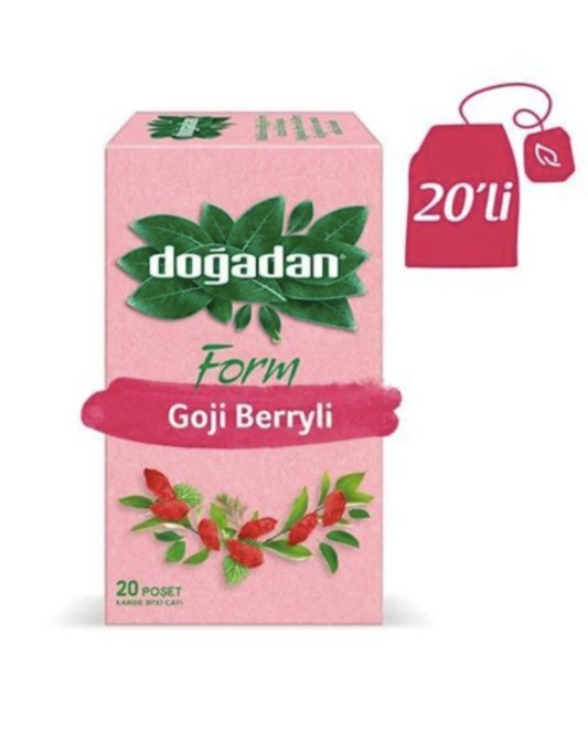 Dogadan Mixed Herbal Form Tea With Goji Berry - 20 Tea Bags - Turkish Gift Buy