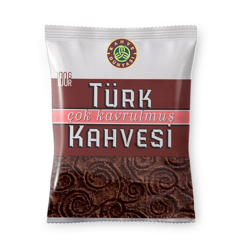 Kahve Dunyasi Dark Roasted Turkish Coffee - 3.53oz - Turkish Gift Buy