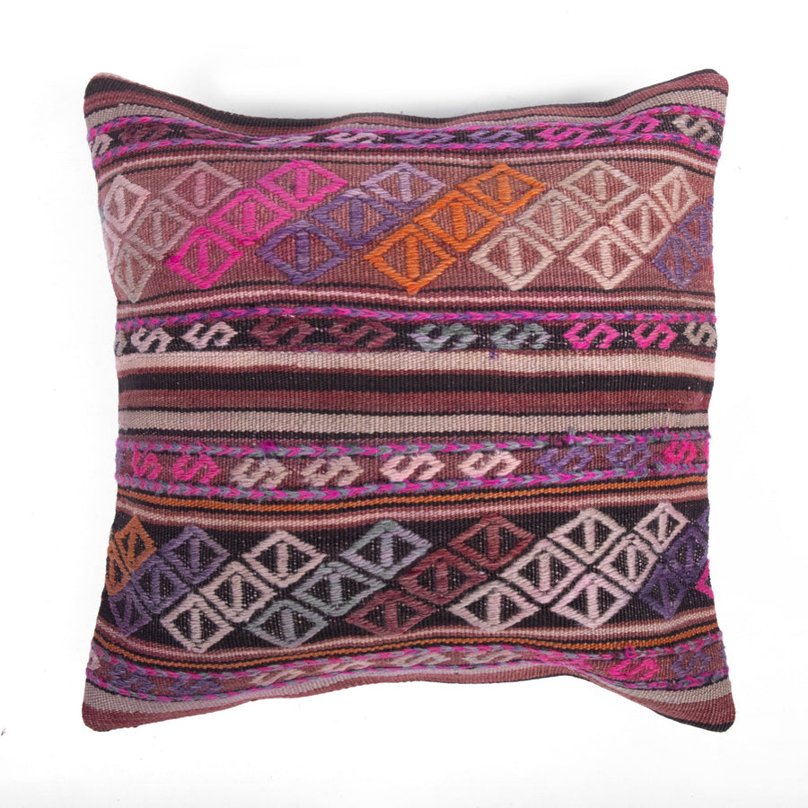 Rose Gold Turkish buying Horizontal Striped Kilim Pillow - Candy Pink Turkish Hemp Vintage Cushion Cover