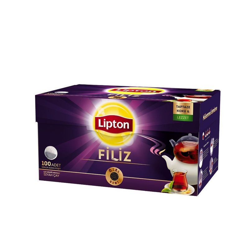 Lipton Filiz Black Tea For Tea Pot - 100 Tea Bags - Turkish Gift Buy