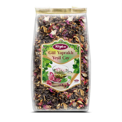 Tugba Kuruyemis Green Tea With Rose Petal - 1.41oz - Turkish Gift Buy