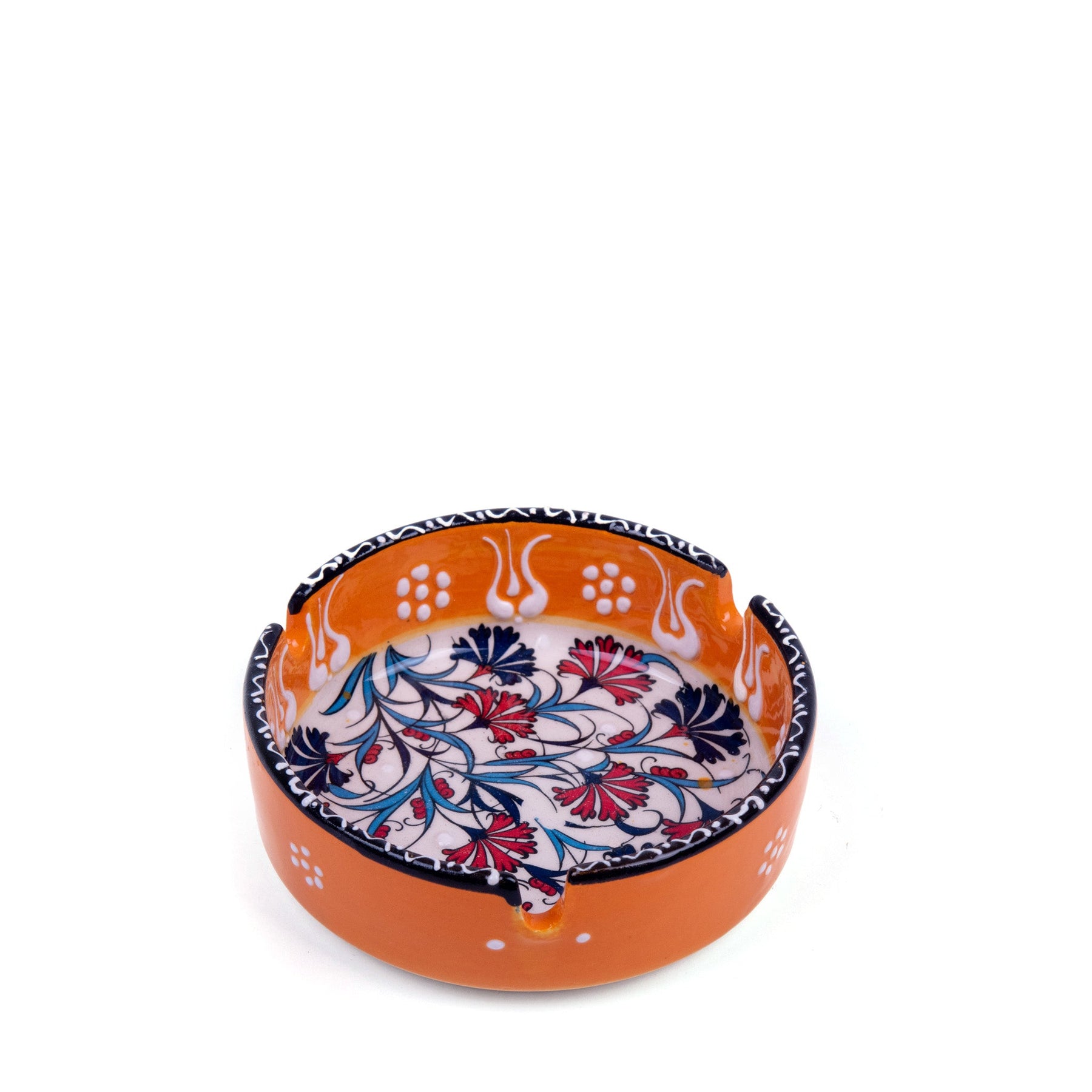 Hand Painted Turkish Ceramic Ashtray Assorted Colors 1 Count 3