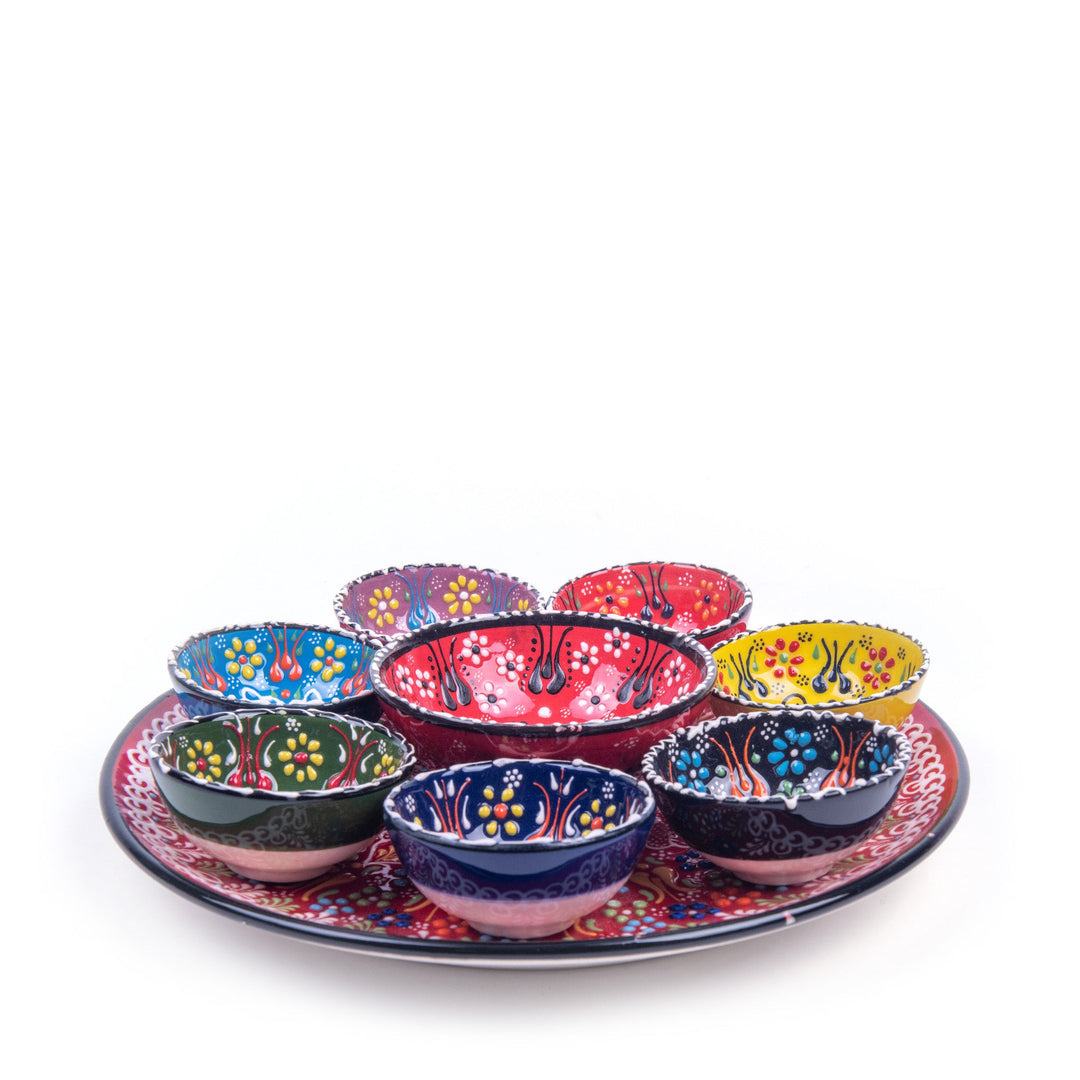 Tile7Windroae Cookie Set 7 Pieces Handmade 2024 Turkish Bf thfau0 Sets, Decora9ive Bowl Set, TapaetServing Set