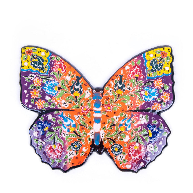 Turkish Ceramic Handmade Butterfly Set Of Three - (16-24-30cm) - Turkish Gift Buy