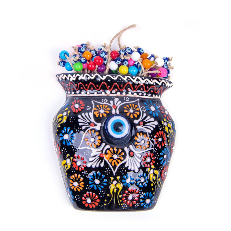 Turkish Ceramic Handmade Embossed Wall Decor Evil Eye - Turkish Gift Buy