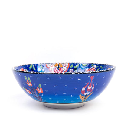 Turkish Ceramic Handmade Flat Bowl - 20 cm (8'') - Turkish Gift Buy