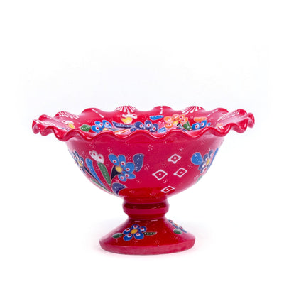 Turkish Ceramic Handmade Footed Sugar Bowl - Turkish Gift Buy