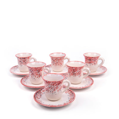 Turkish Ceramic Handmade Modern Coffee Set Of Six - Turkish Gift Buy