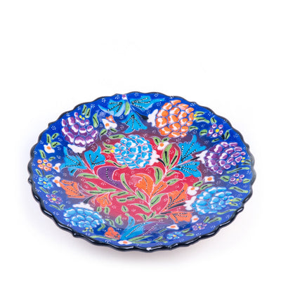 Turkish Ceramic Handmade Plate - 18 cm (7.2'') - Turkish Gift Buy