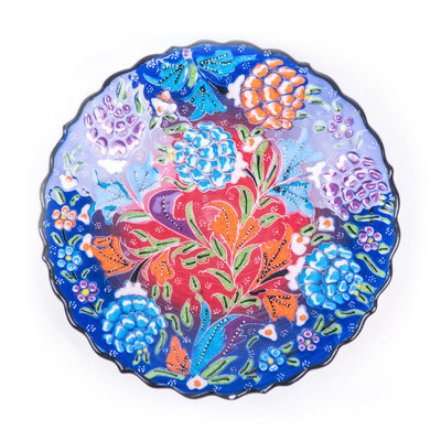 Turkish Ceramic Handmade Plate - 18 cm (7.2'') - Turkish Gift Buy