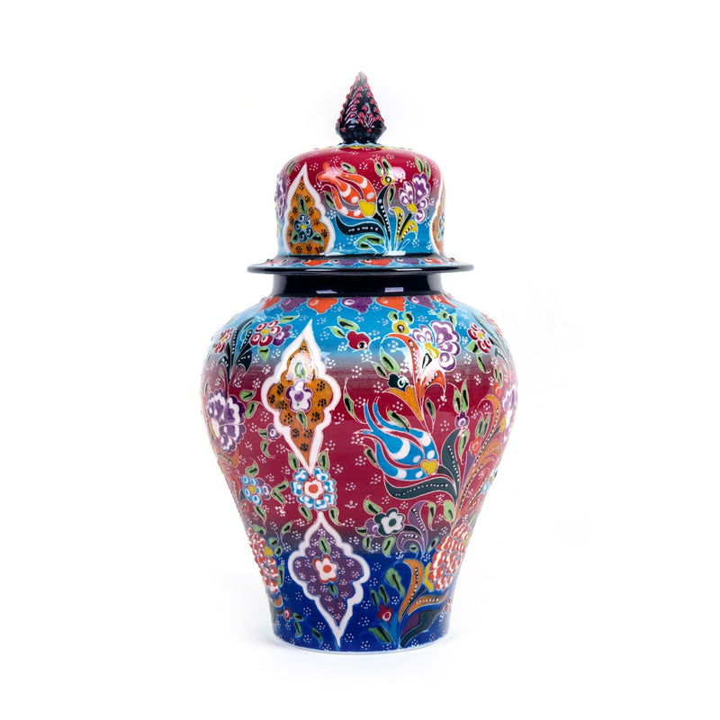 Turkish Ceramic Handmade Shah Jar - 32 cm (12.8&