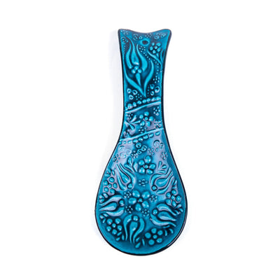 Turkish Ceramic Handmade Spoon Rest - Iznik Design - Turkish Gift Buy