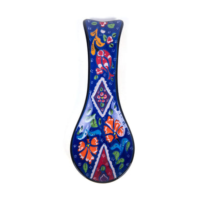 Turkish Ceramic Handmade Spoon Rest - Kutahya Design - Turkish Gift Buy
