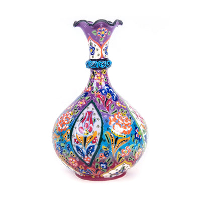 Turkish Ceramic Handmade Teardrop Vase - 25 cm (10'') - Turkish Gift Buy