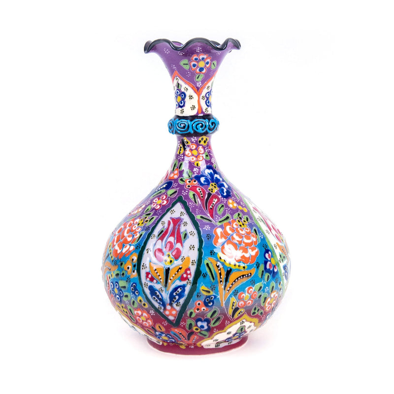 Turkish Ceramic Handmade Teardrop Vase - 25 cm (10&