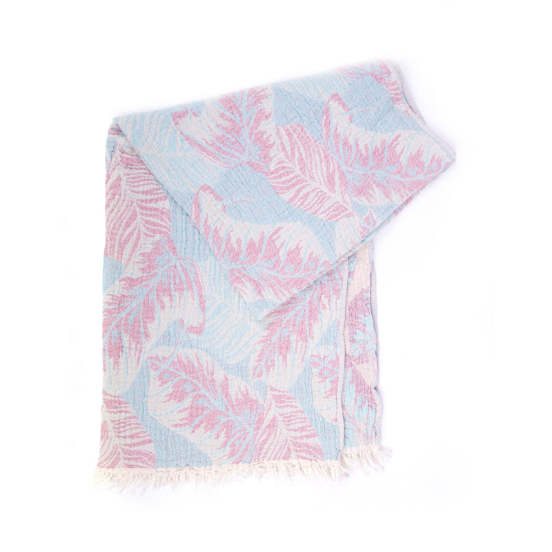Turkish Towel, Leaf Design Peshtemal - Turkish Gift Buy