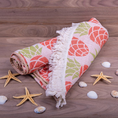 Turkish Towel, Pineapple Design Peshtemal - 01 - Turkish Gift Buy